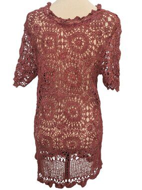 Crochet Top in Terracotta Earth Tone